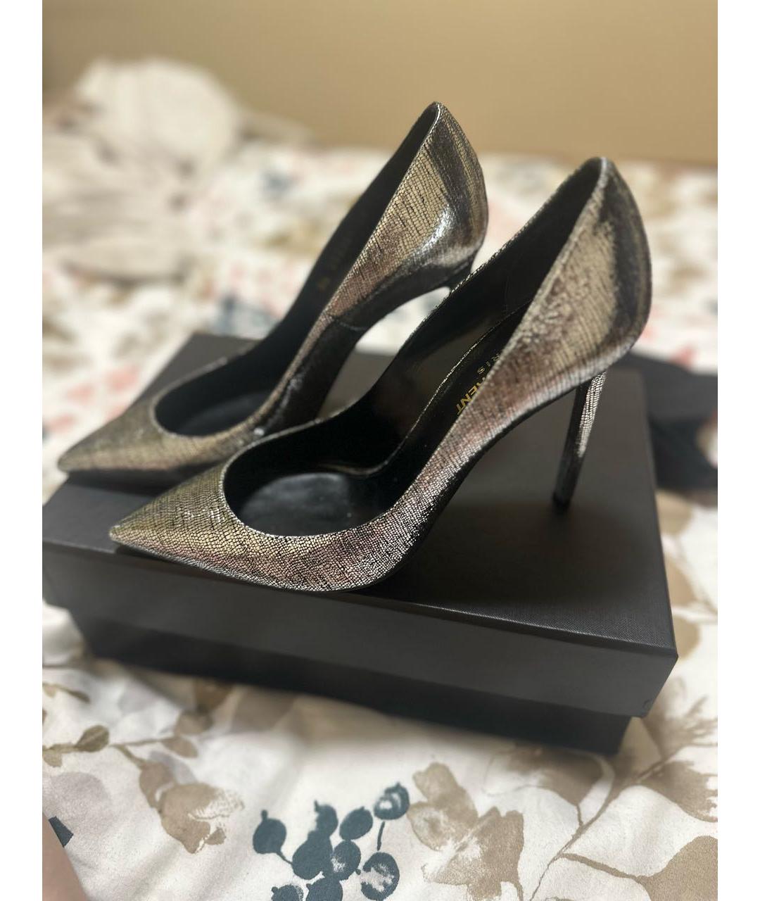 SAINT LAURENT Кожаные туфли, фото 6