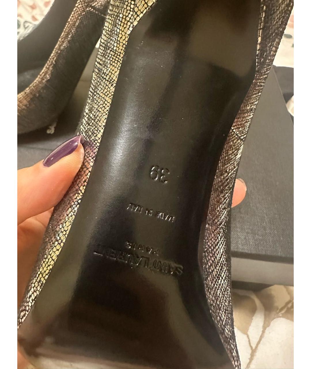 SAINT LAURENT Кожаные туфли, фото 4