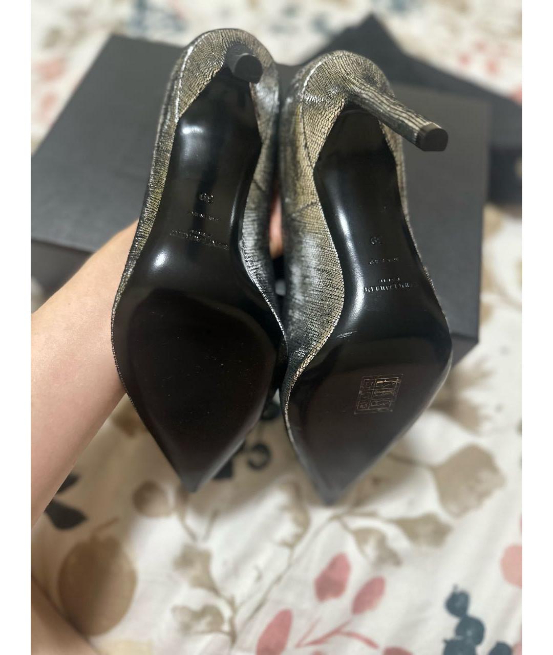 SAINT LAURENT Кожаные туфли, фото 5