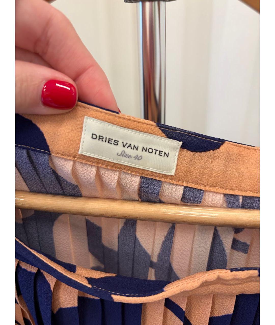 DRIES VAN NOTEN Мульти шелковый костюм с юбками, фото 4