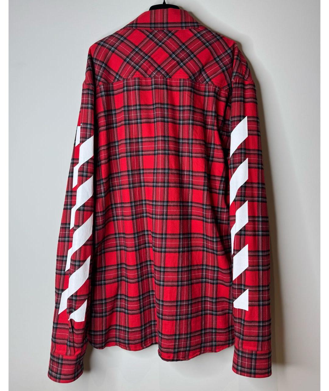 OFF-WHITE Красная хлопковая рубашка, фото 3