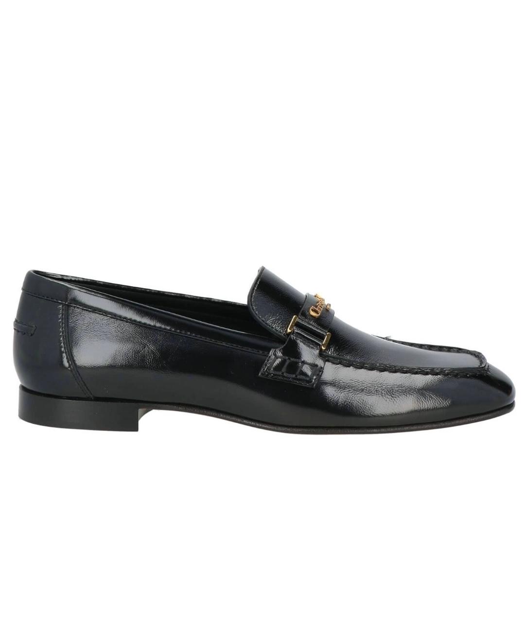 CHRISTIAN DIOR Черные кожаные лоферы, фото 5