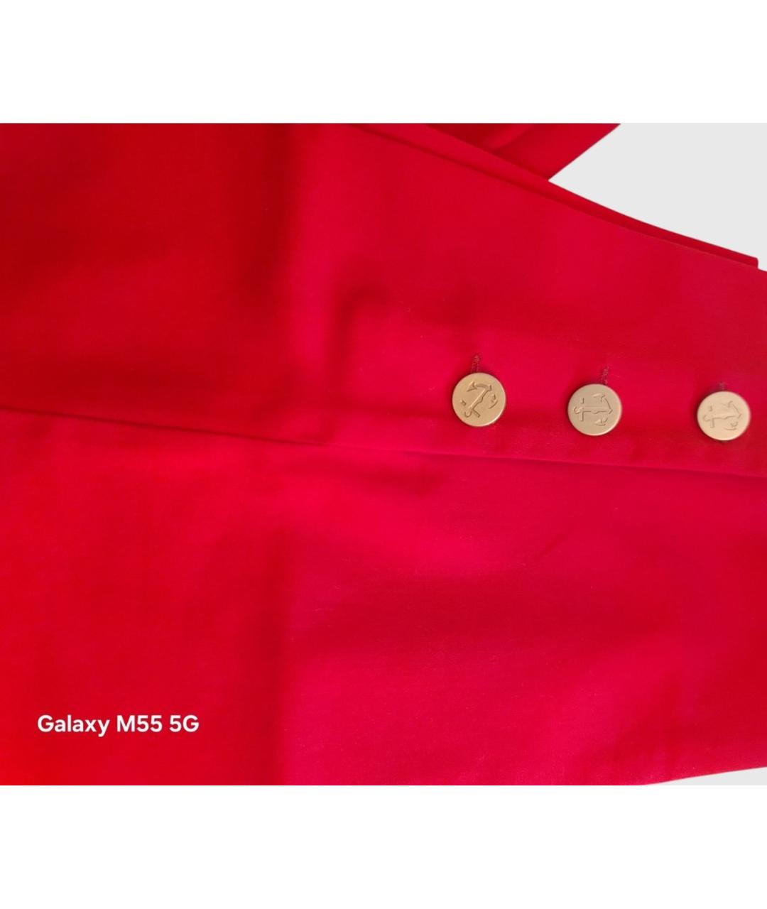 MAX MARA Розовые хлопко-эластановые брюки узкие, фото 4