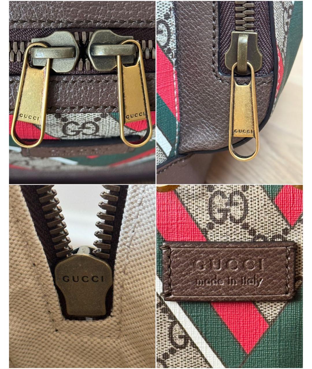 GUCCI Мульти рюкзак из канвы, фото 6