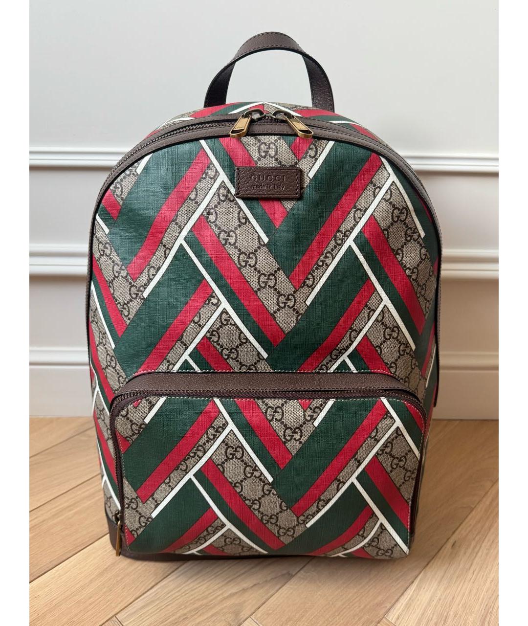 GUCCI Мульти рюкзак из канвы, фото 9