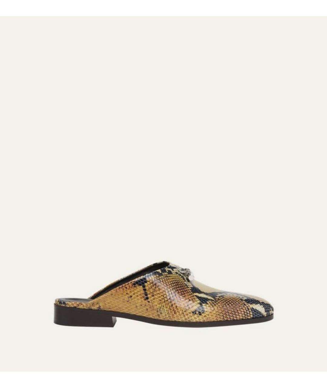ALEXANDER MCQUEEN Мюли из кожи крокодила, фото 9