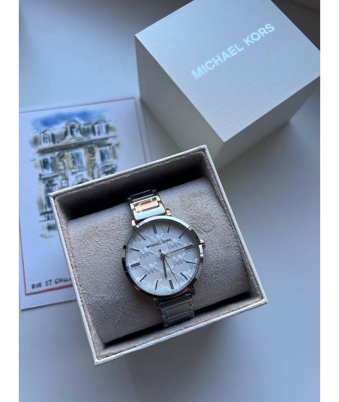 MICHAEL KORS Серые металлические часы, фото 2