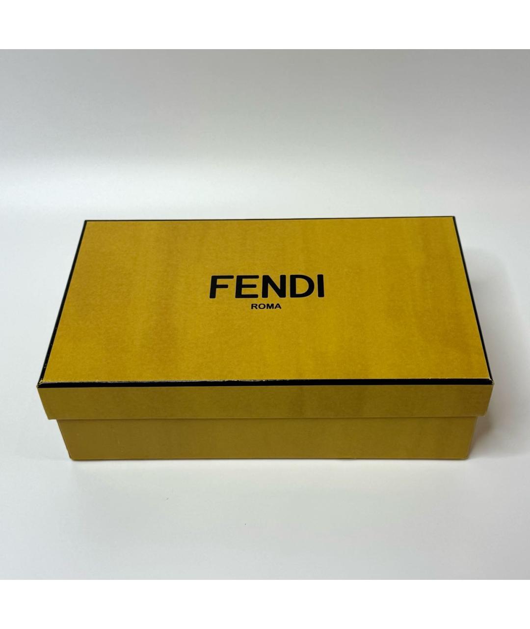 FENDI Черные пластиковые солнцезащитные очки, фото 6