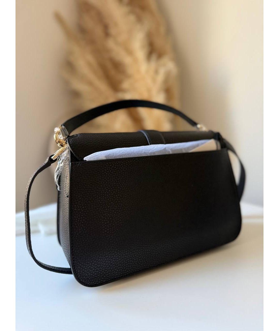 FURLA Черная кожаная сумка через плечо, фото 3