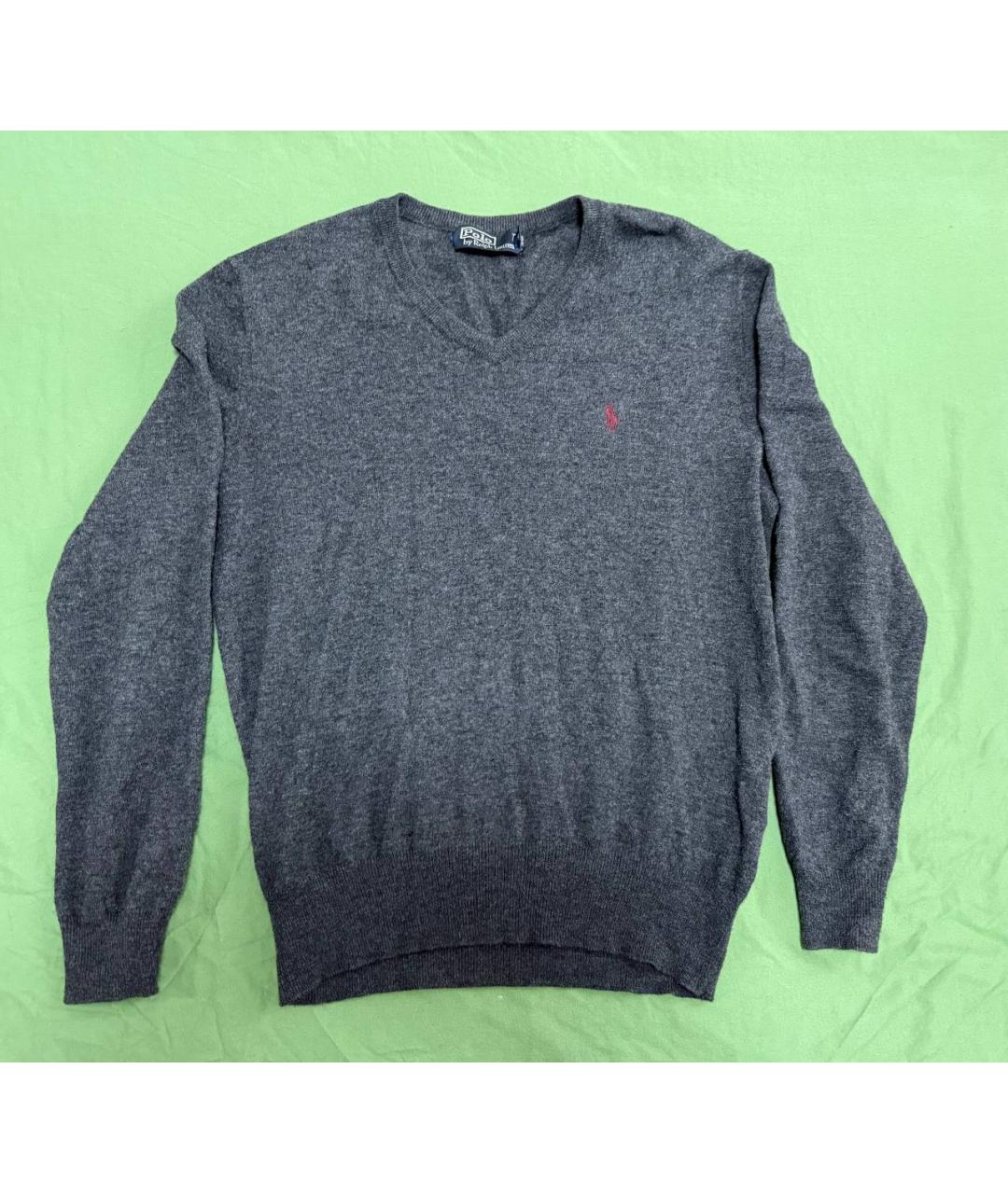 POLO RALPH LAUREN Серый шерстяной джемпер / свитер, фото 4