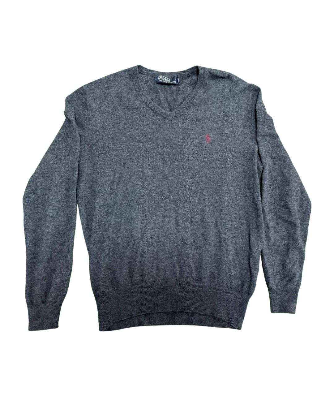 POLO RALPH LAUREN Серый шерстяной джемпер / свитер, фото 1