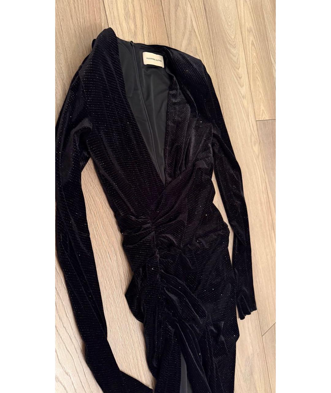 ALEXANDRE VAUTHIER Черное полиэстеровое вечернее платье, фото 4