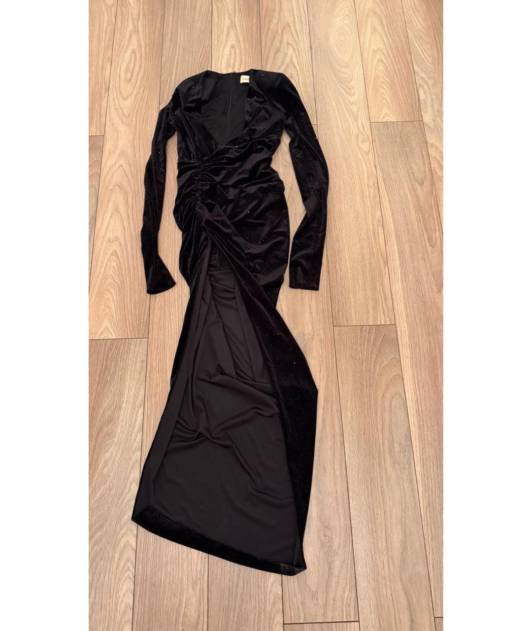 ALEXANDRE VAUTHIER Черное полиэстеровое вечернее платье, фото 8