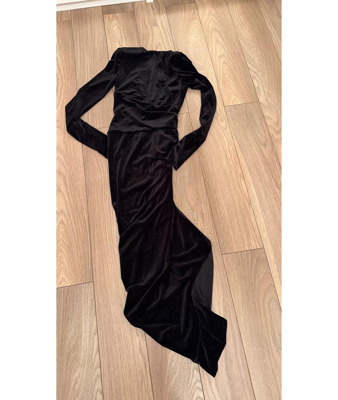 ALEXANDRE VAUTHIER Черное полиэстеровое вечернее платье, фото 5