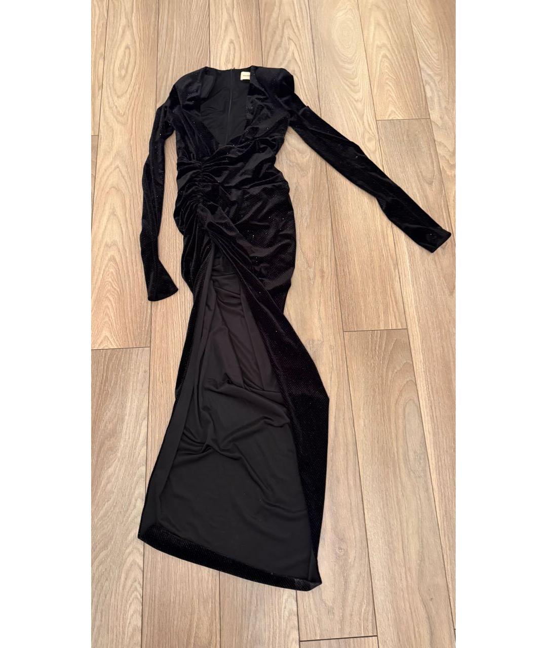 ALEXANDRE VAUTHIER Черное полиэстеровое вечернее платье, фото 7