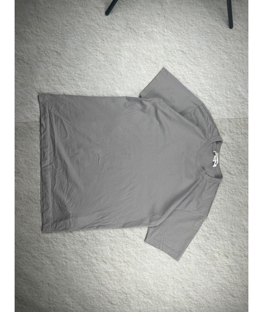 COMME DES GARÇONS SHIRT Антрацитовая хлопковая футболка, фото 6