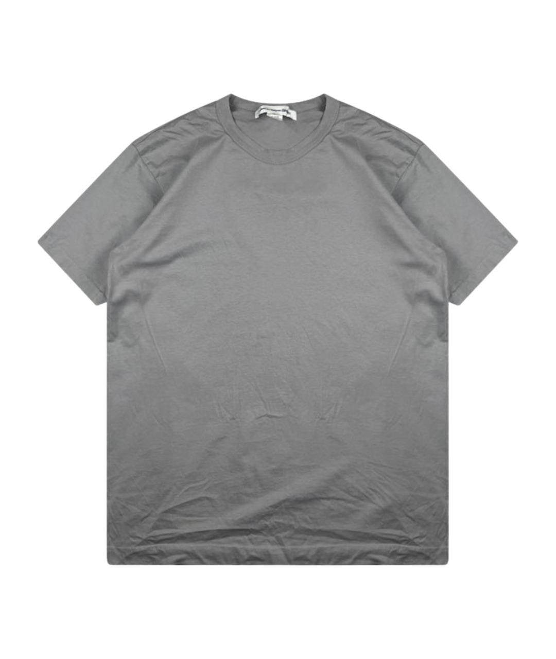 COMME DES GARÇONS SHIRT Антрацитовая хлопковая футболка, фото 1
