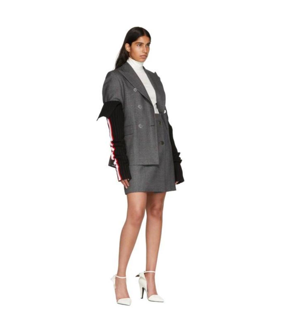CALVIN KLEIN Черные митенки, фото 3