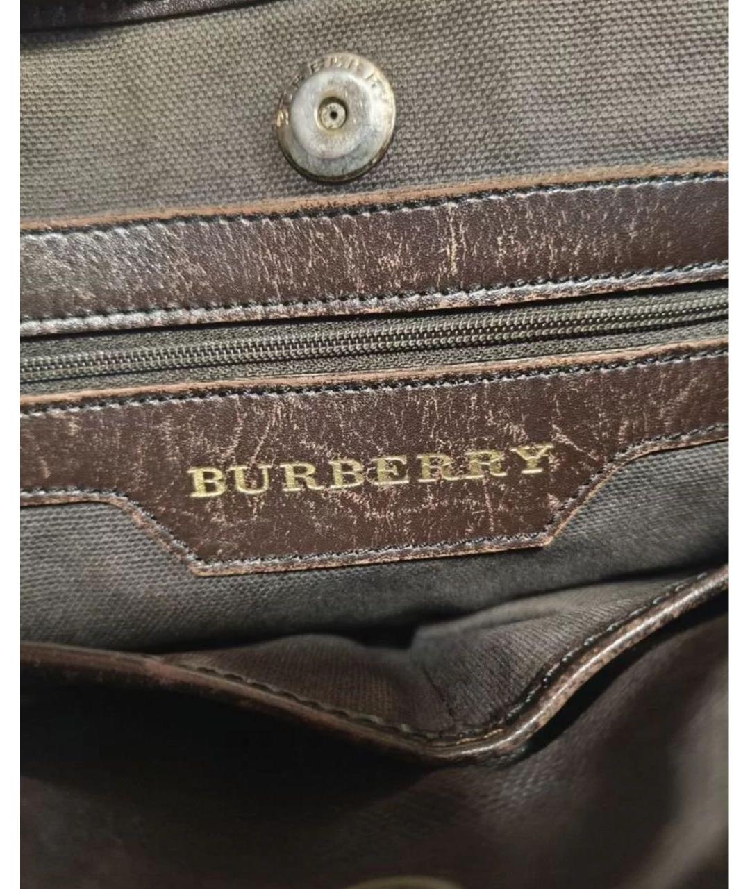 BURBERRY Бежевая сумка с короткими ручками из искусственной кожи, фото 4