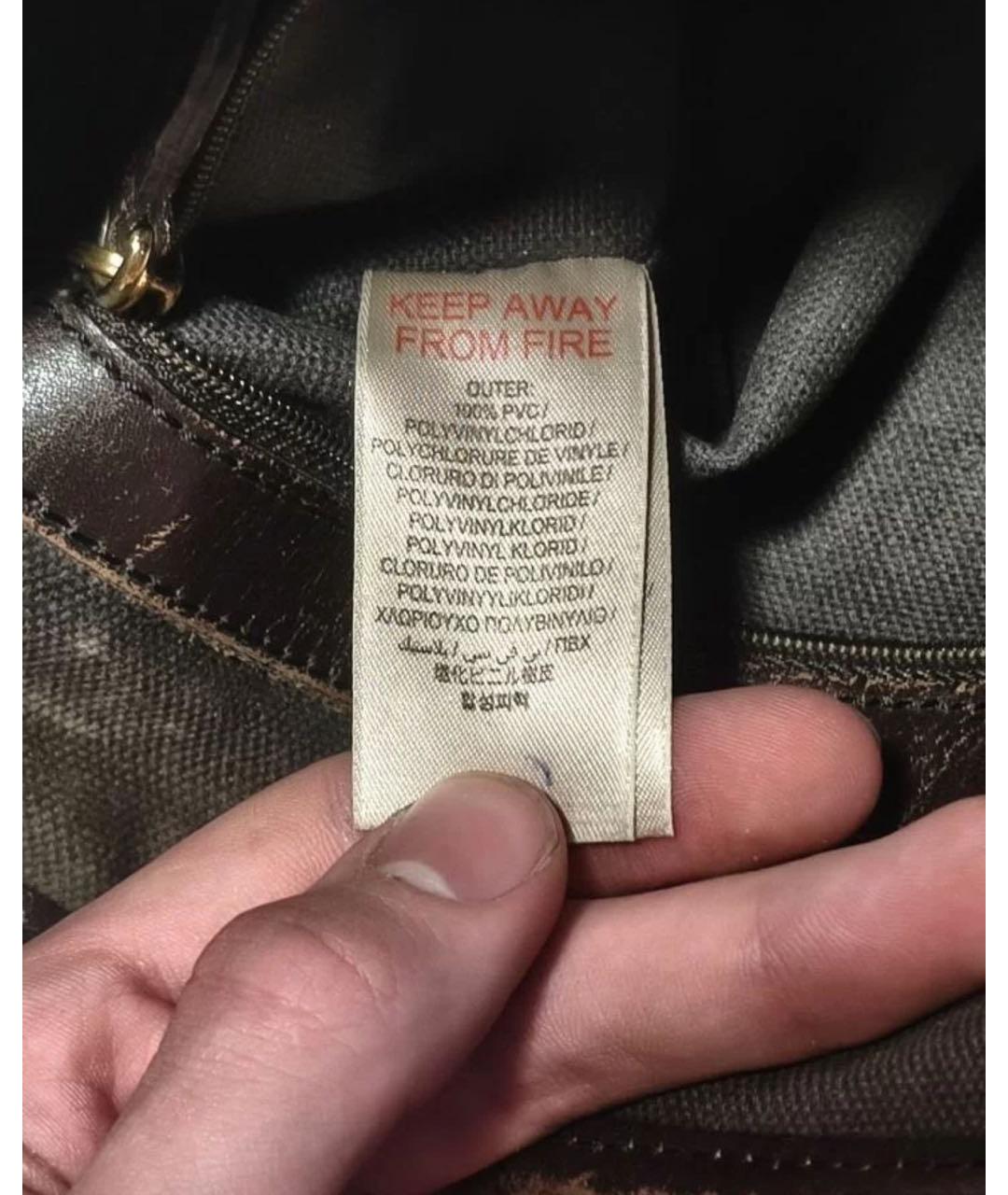 BURBERRY Бежевая сумка с короткими ручками из искусственной кожи, фото 6