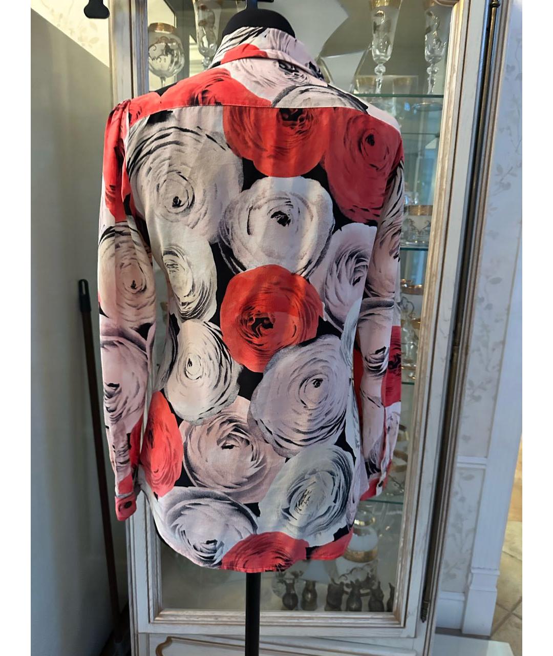 MOSCHINO Мульти шелковая блузы, фото 2