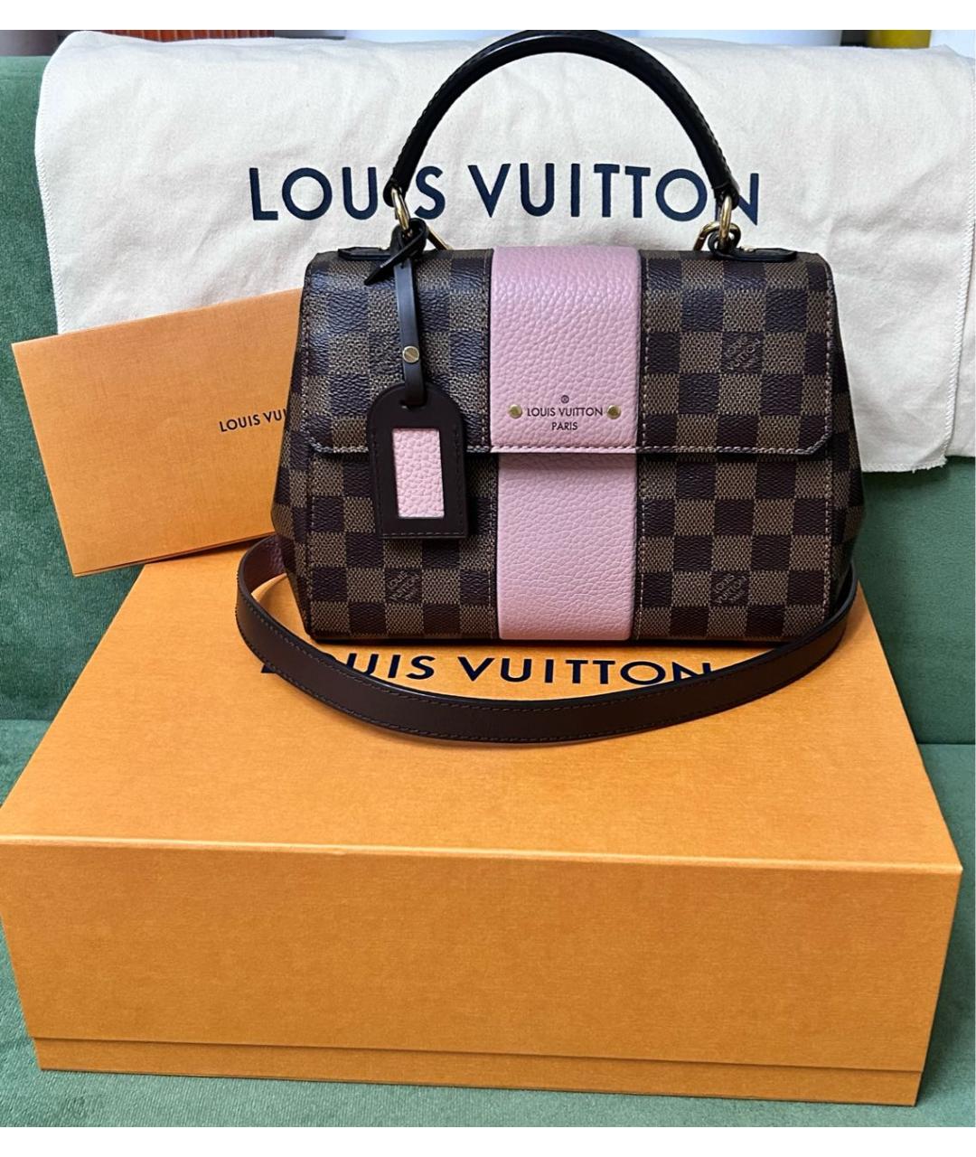 LOUIS VUITTON Коричневая сумка через плечо из канвы, фото 9