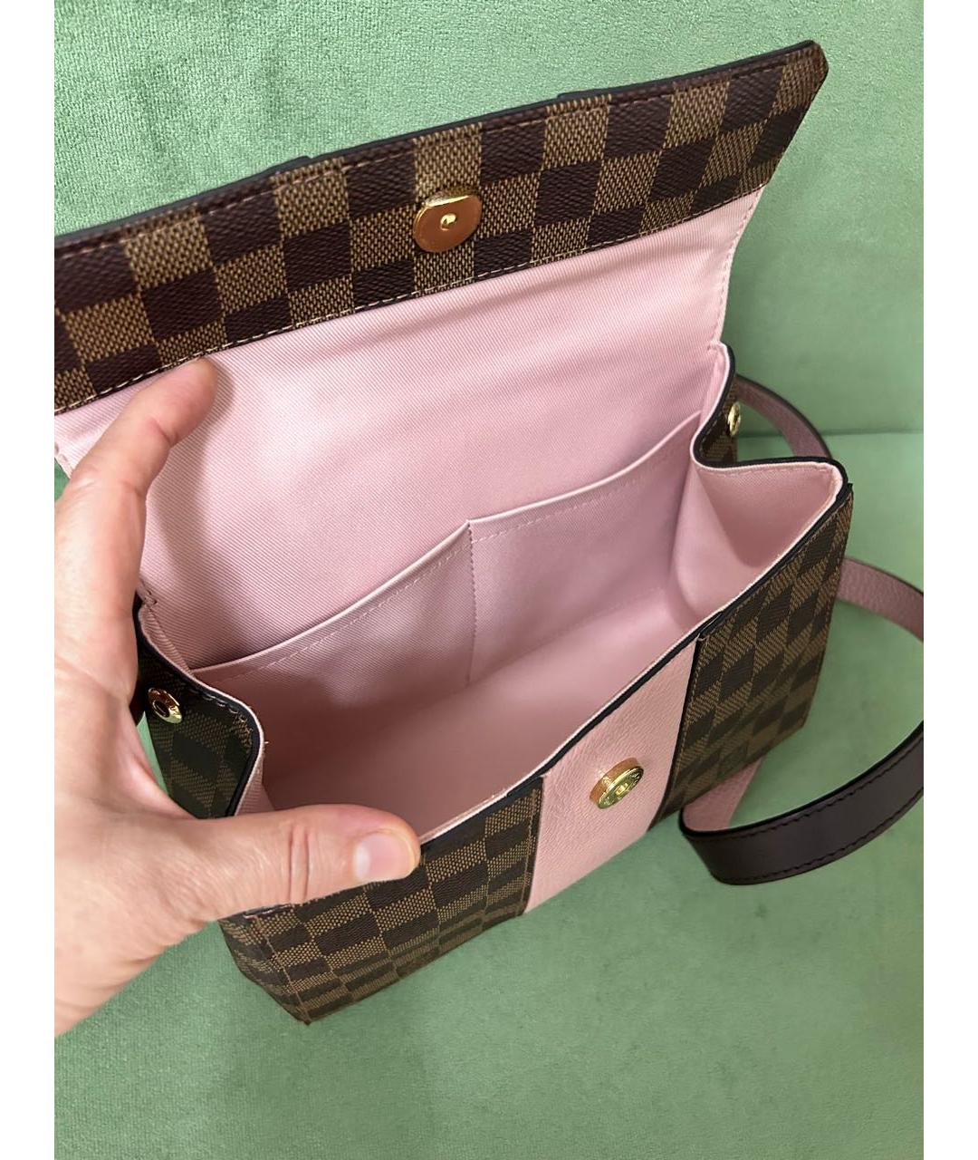 LOUIS VUITTON Коричневая сумка через плечо из канвы, фото 4