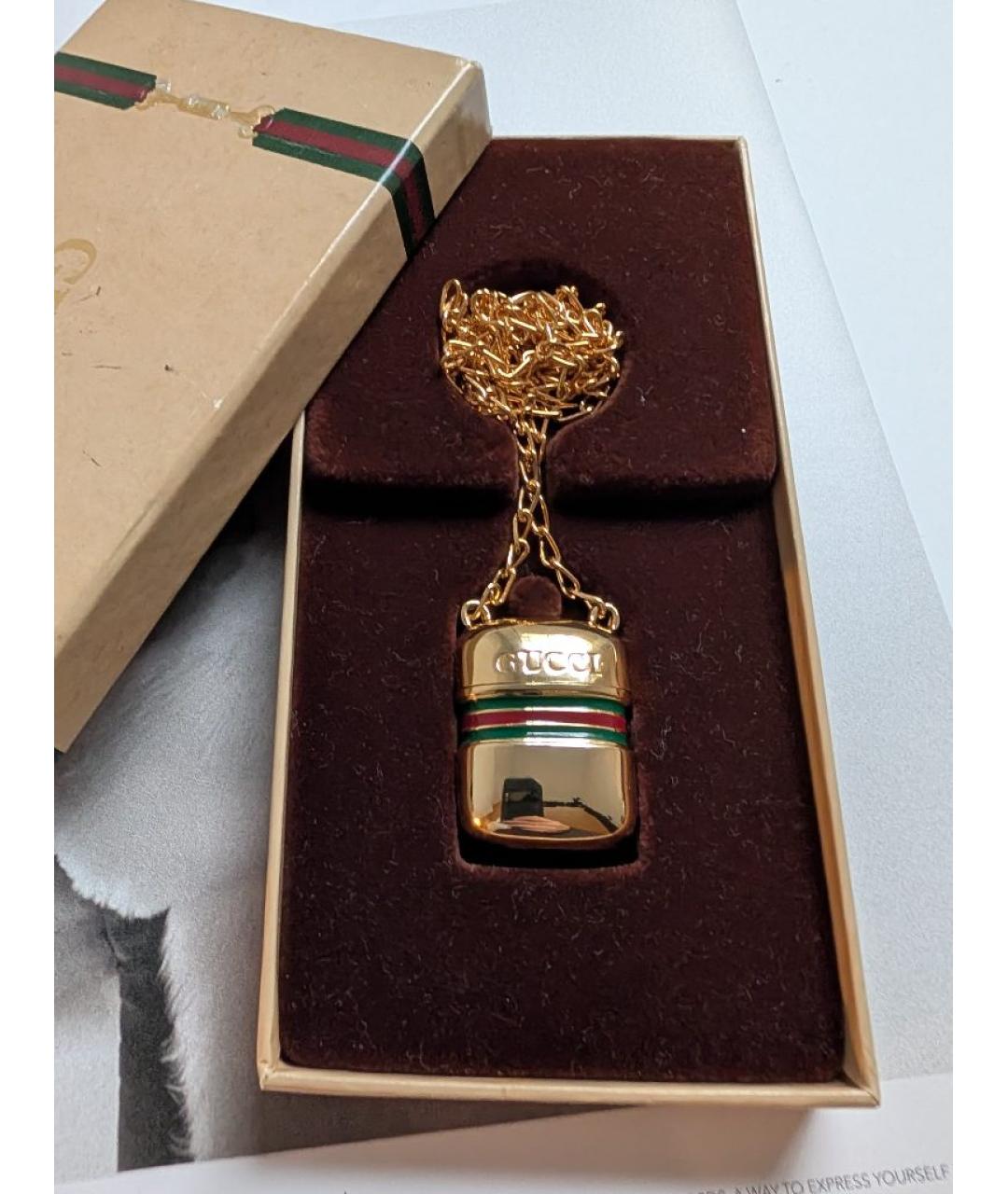 GUCCI Золотая позолоченная подвеска, фото 6