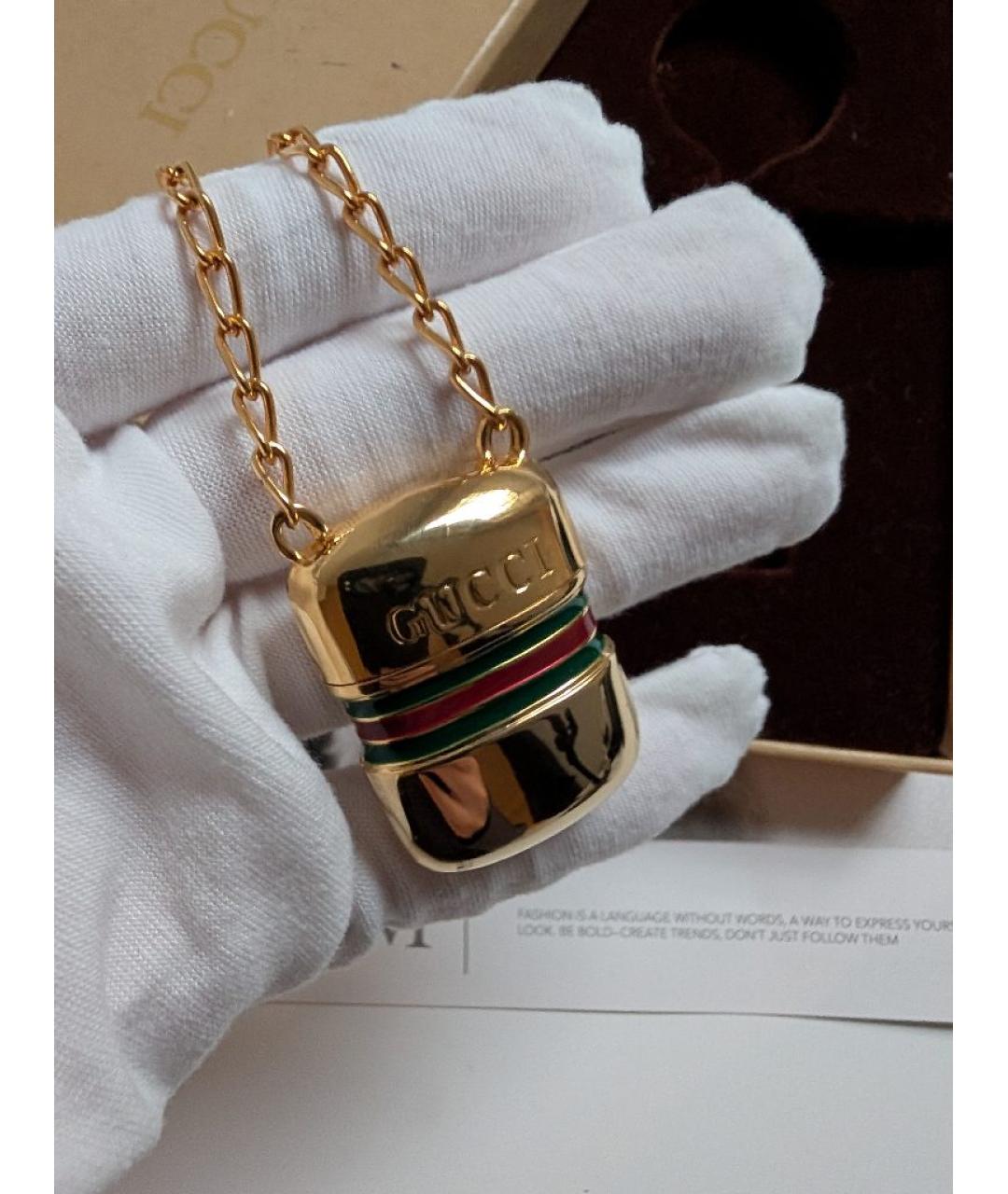 GUCCI Золотая позолоченная подвеска, фото 2