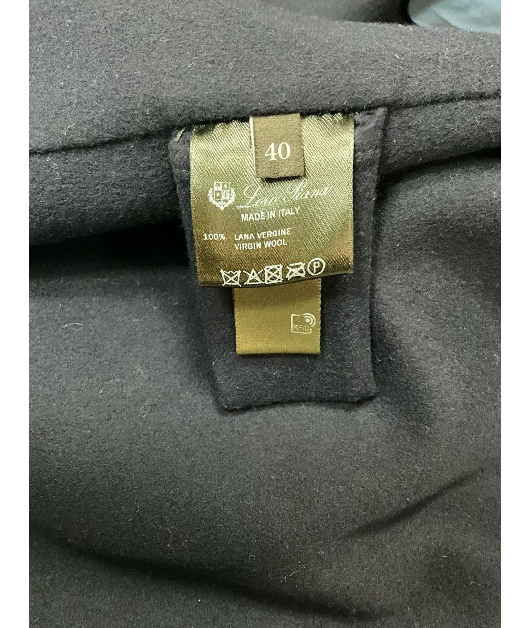 LORO PIANA Темно-синяя шерстяная куртка, фото 5