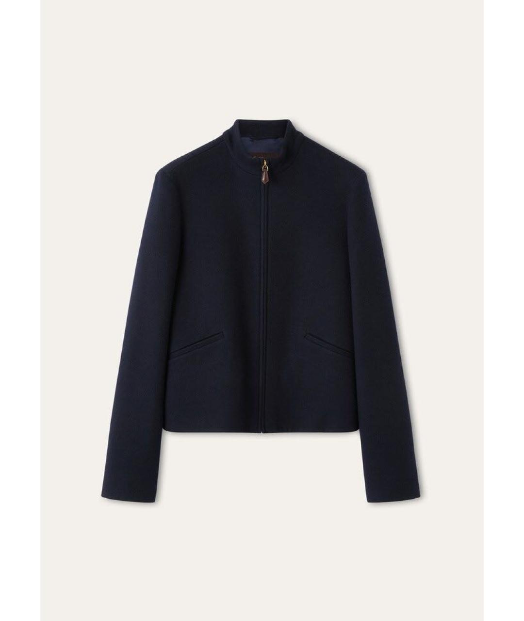 LORO PIANA Темно-синяя шерстяная куртка, фото 7