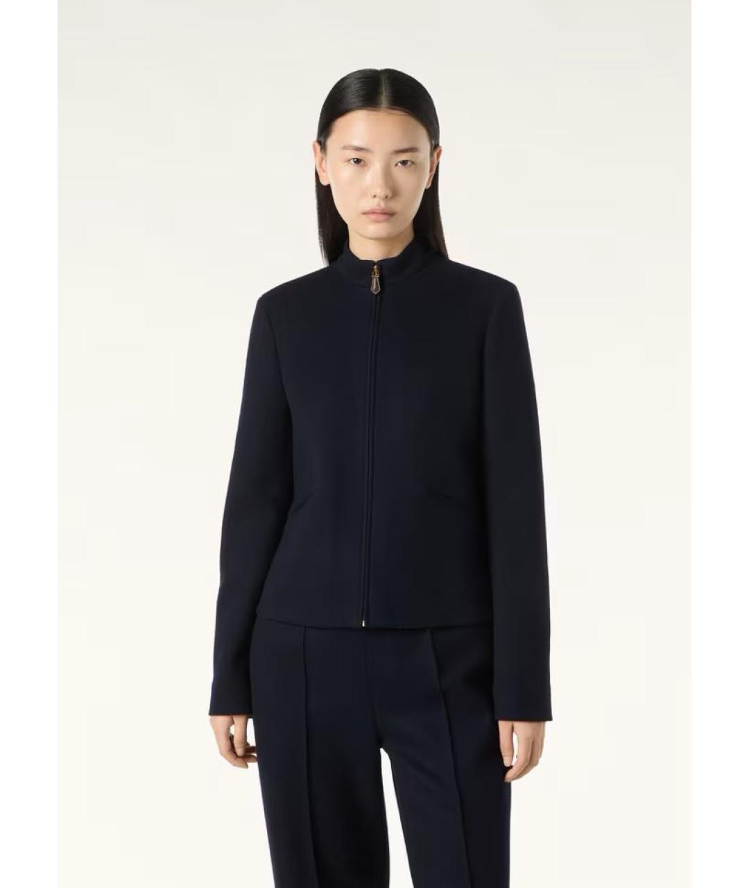 LORO PIANA Темно-синяя шерстяная куртка, фото 8