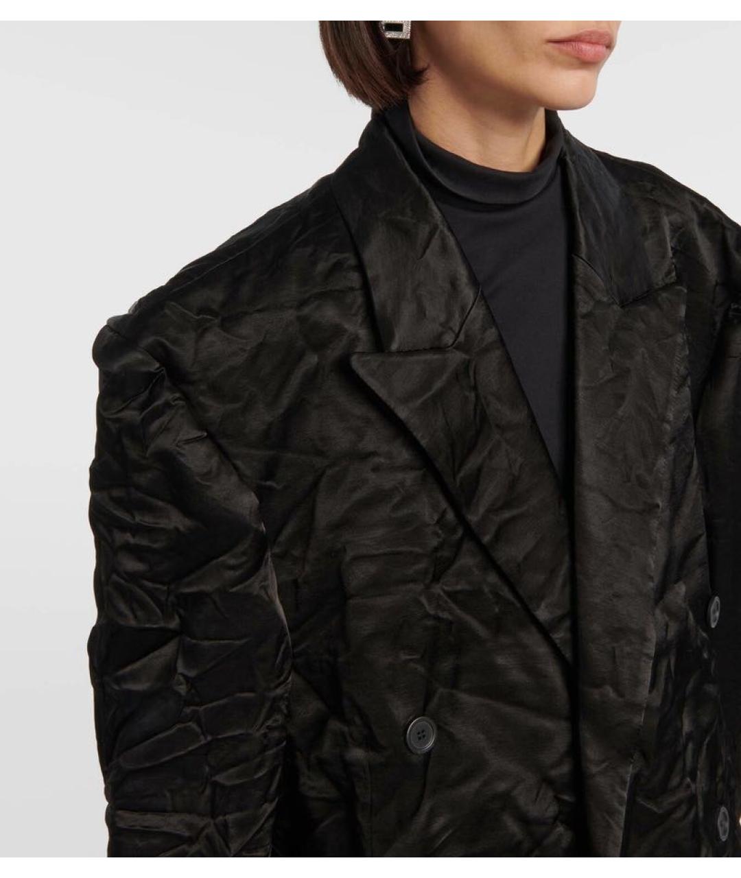 BALENCIAGA Черное пальто, фото 2