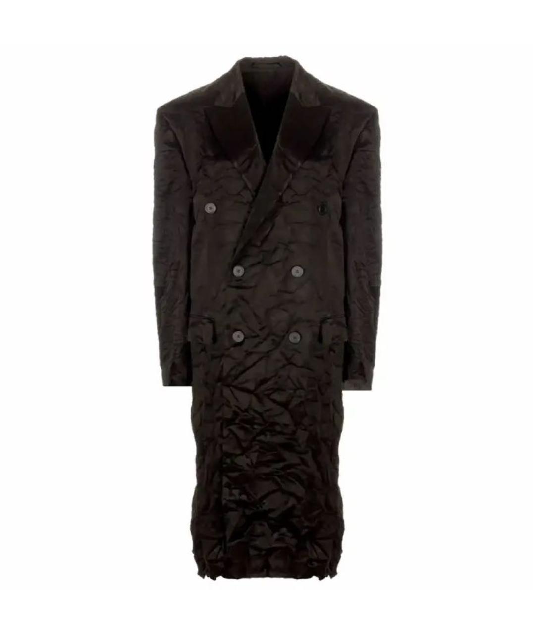 BALENCIAGA Черное пальто, фото 4