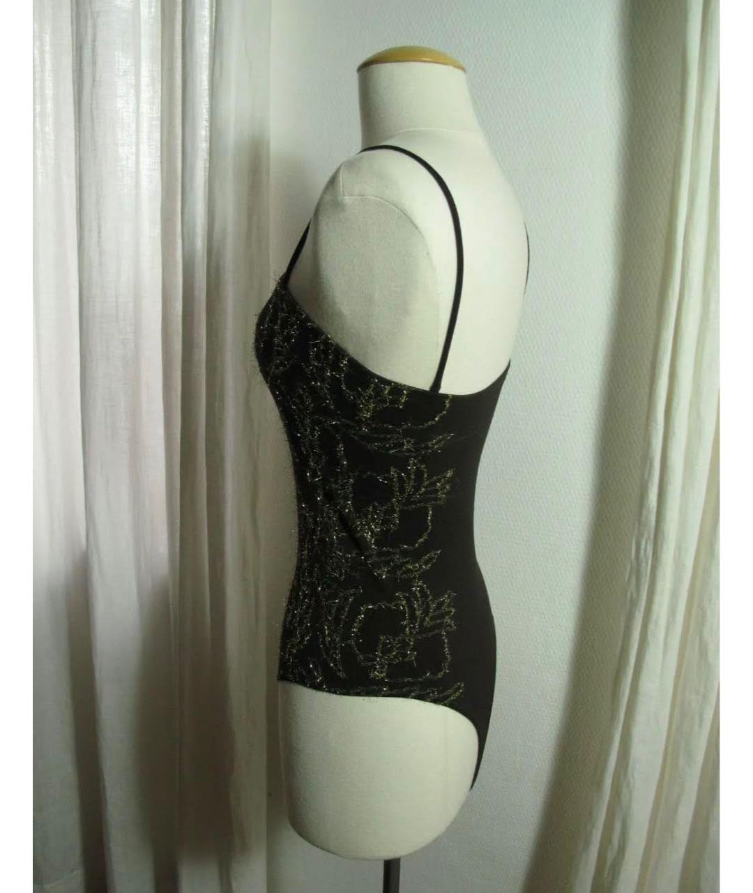WOLFORD Коричневое велюровое боди, фото 3