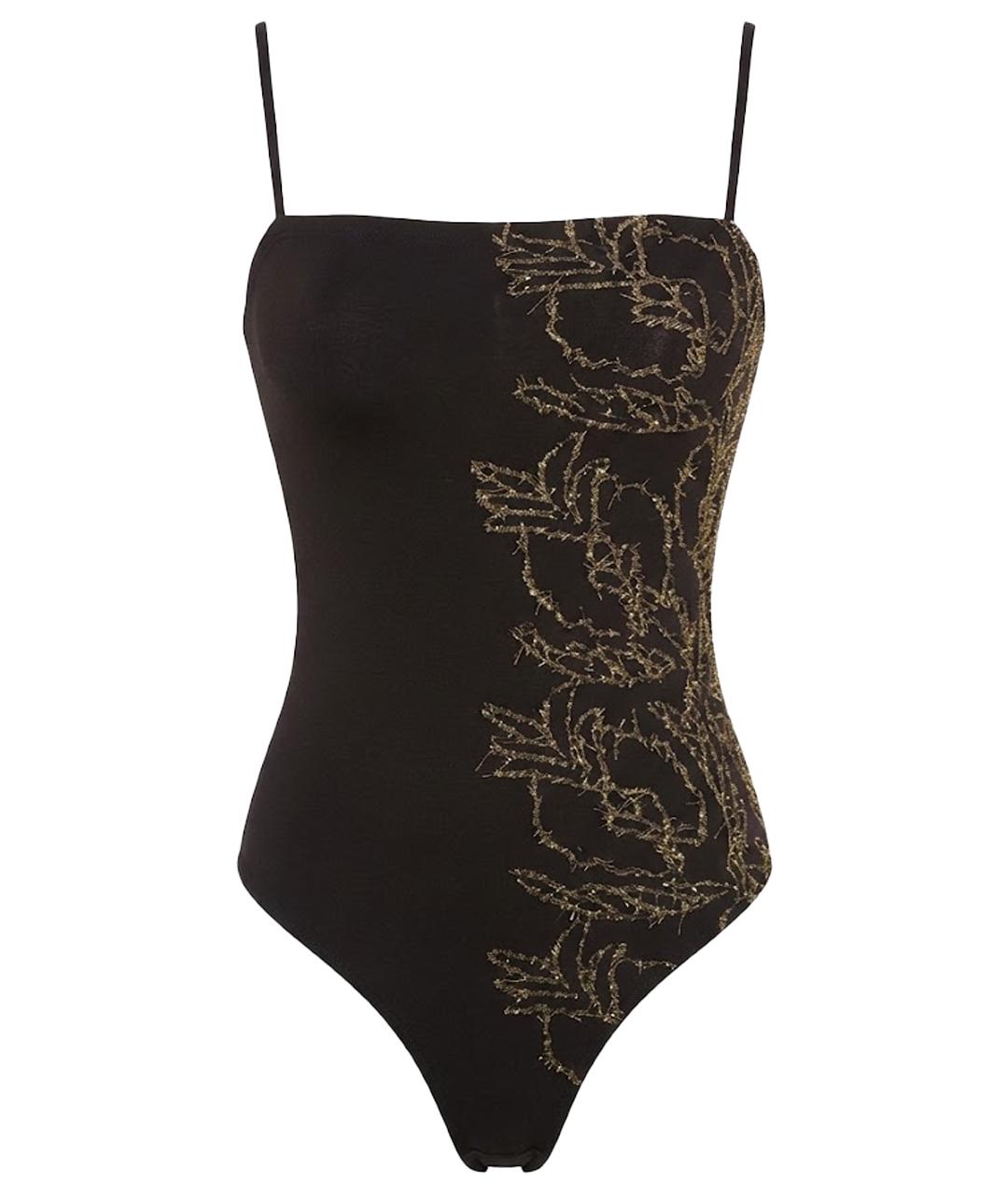 WOLFORD Коричневое велюровое боди, фото 1