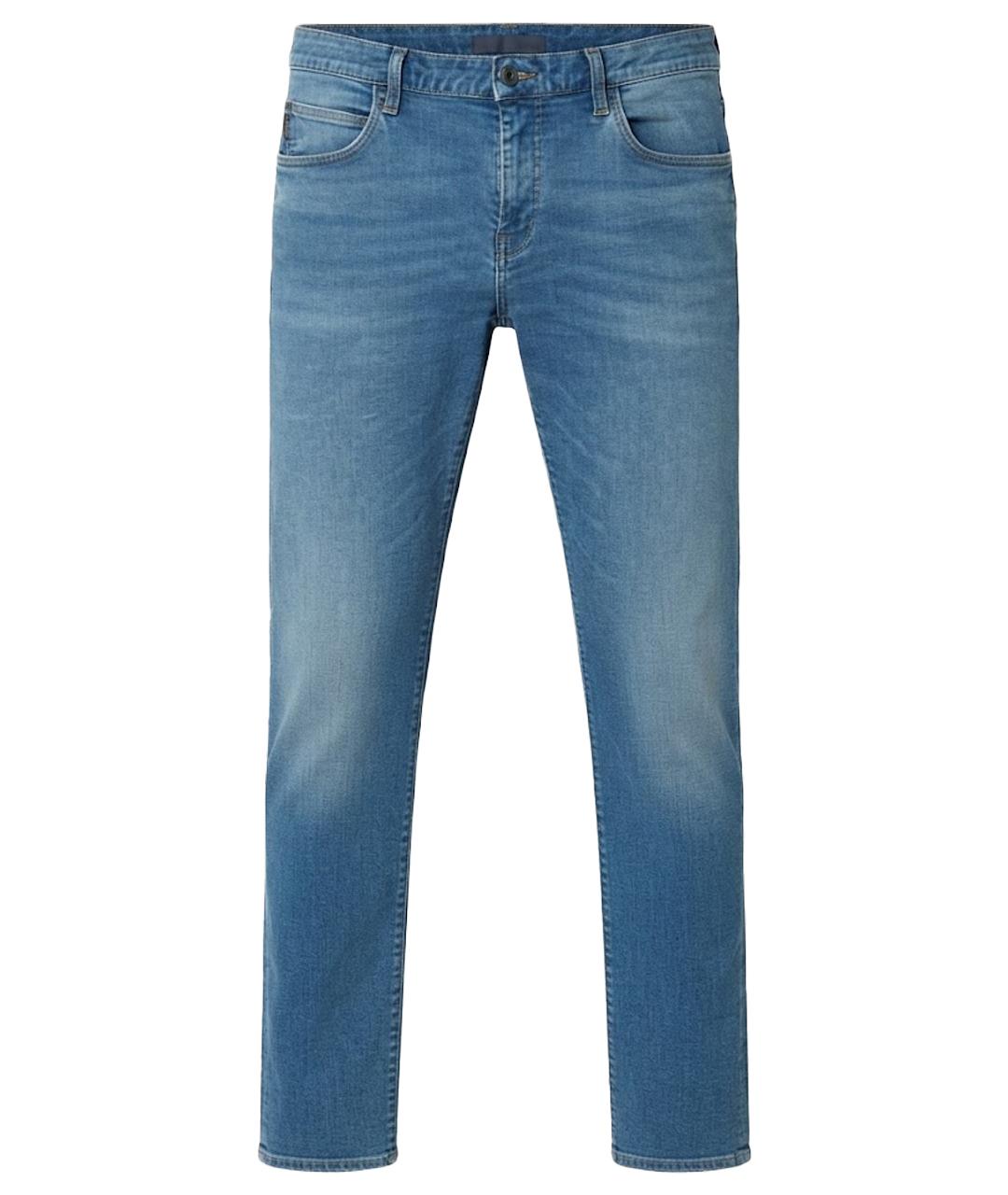 EMPORIO ARMANI Голубые хлопковые джинсы скинни, фото 1