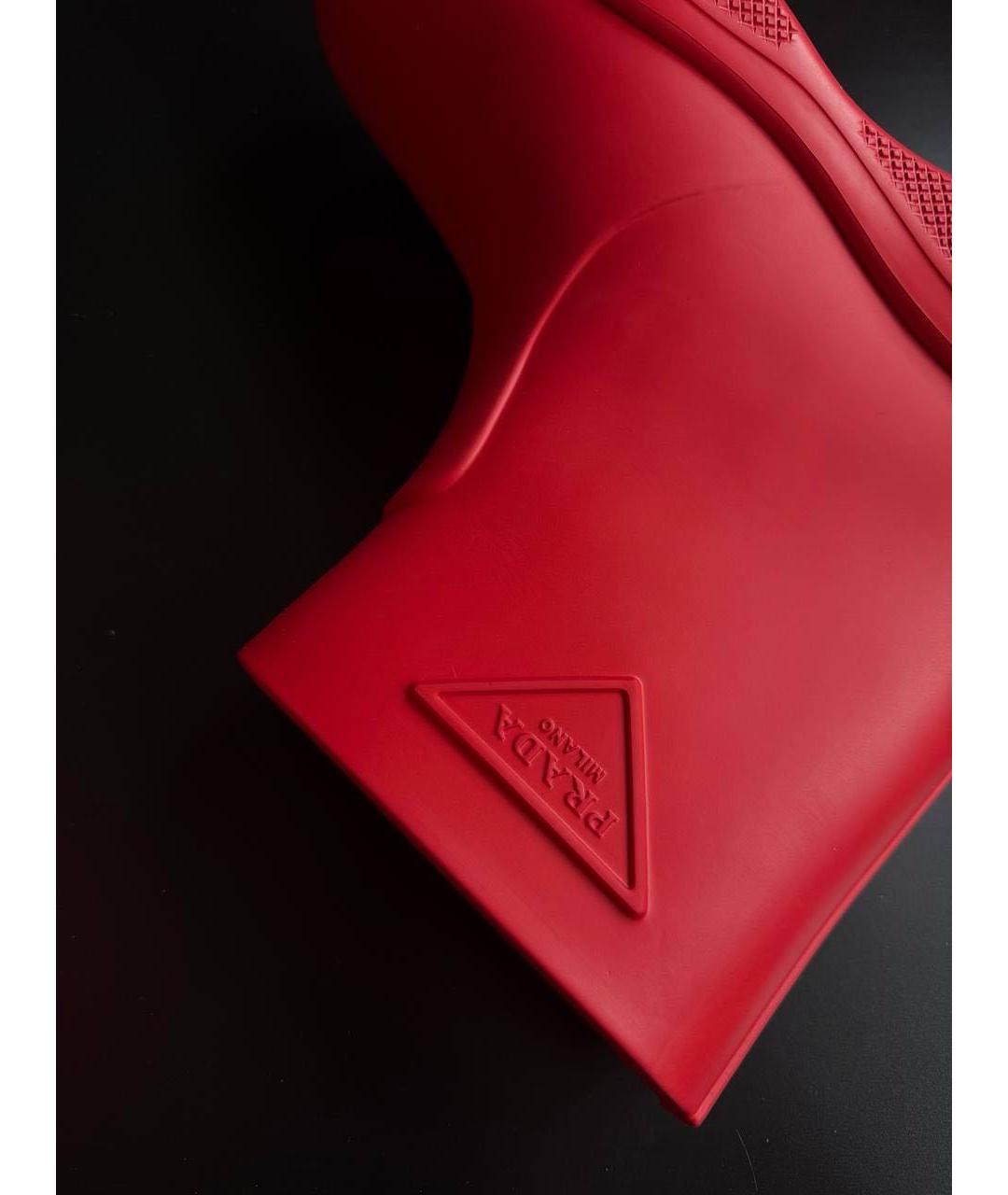 PRADA Резиновые высокие ботинки, фото 4