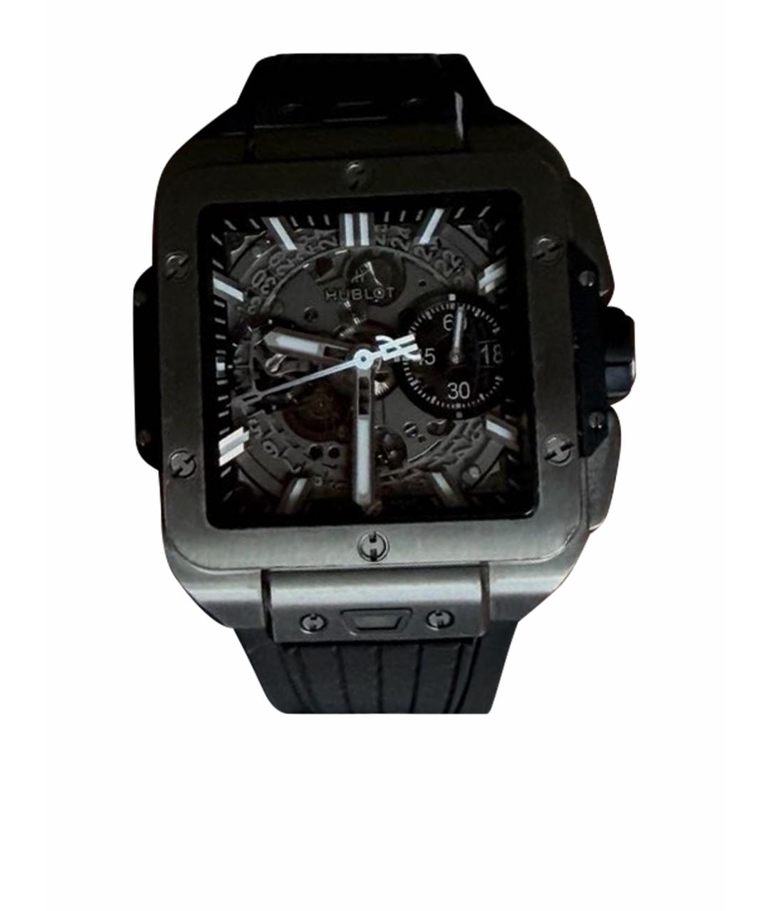 HUBLOT Серебряные титановые часы, фото 1