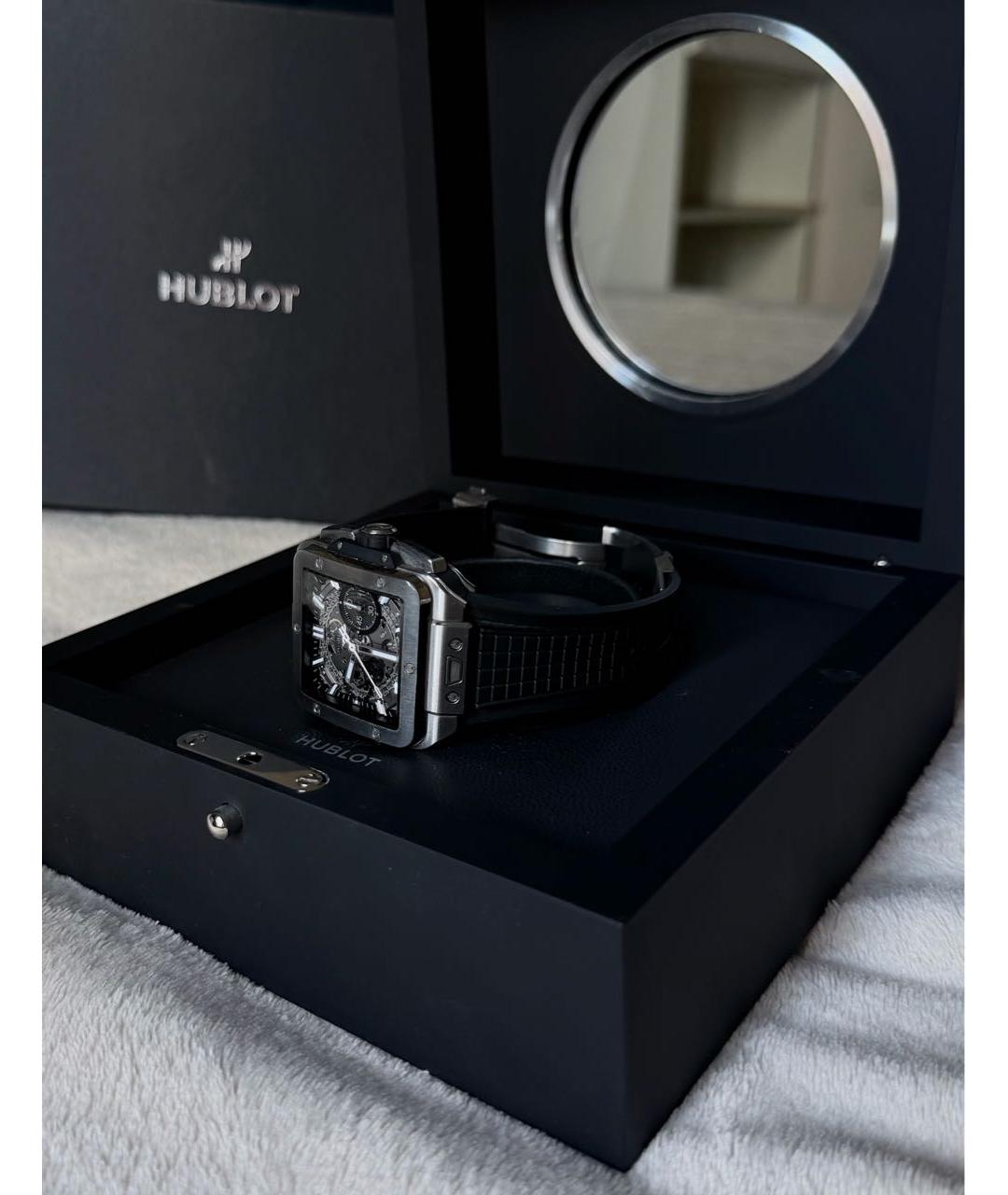 HUBLOT Серебряные титановые часы, фото 4