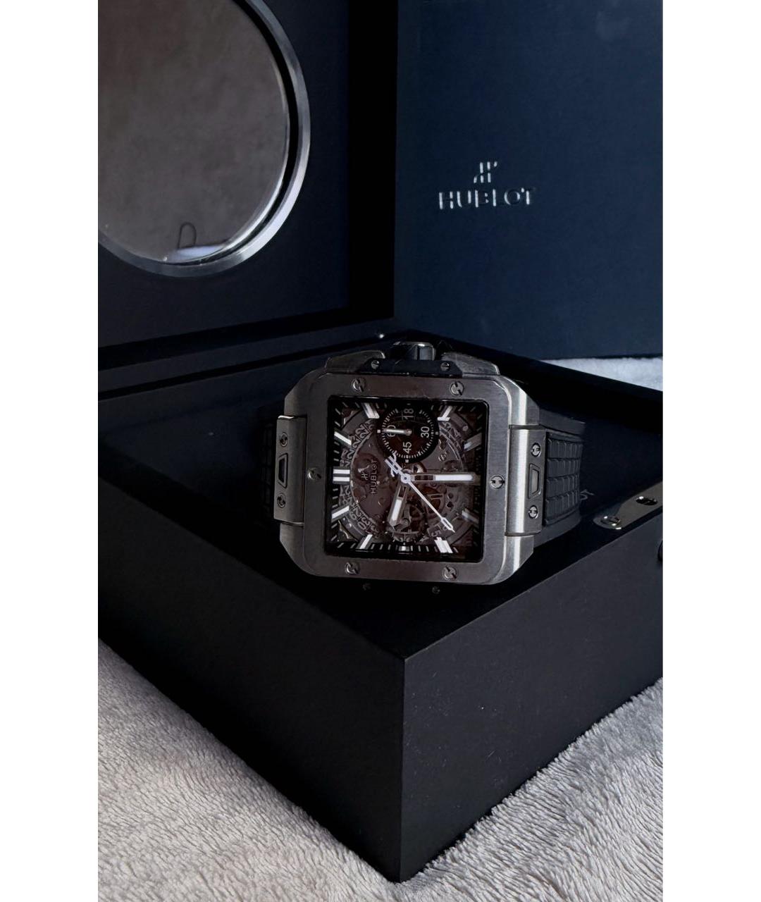 HUBLOT Серебряные титановые часы, фото 8