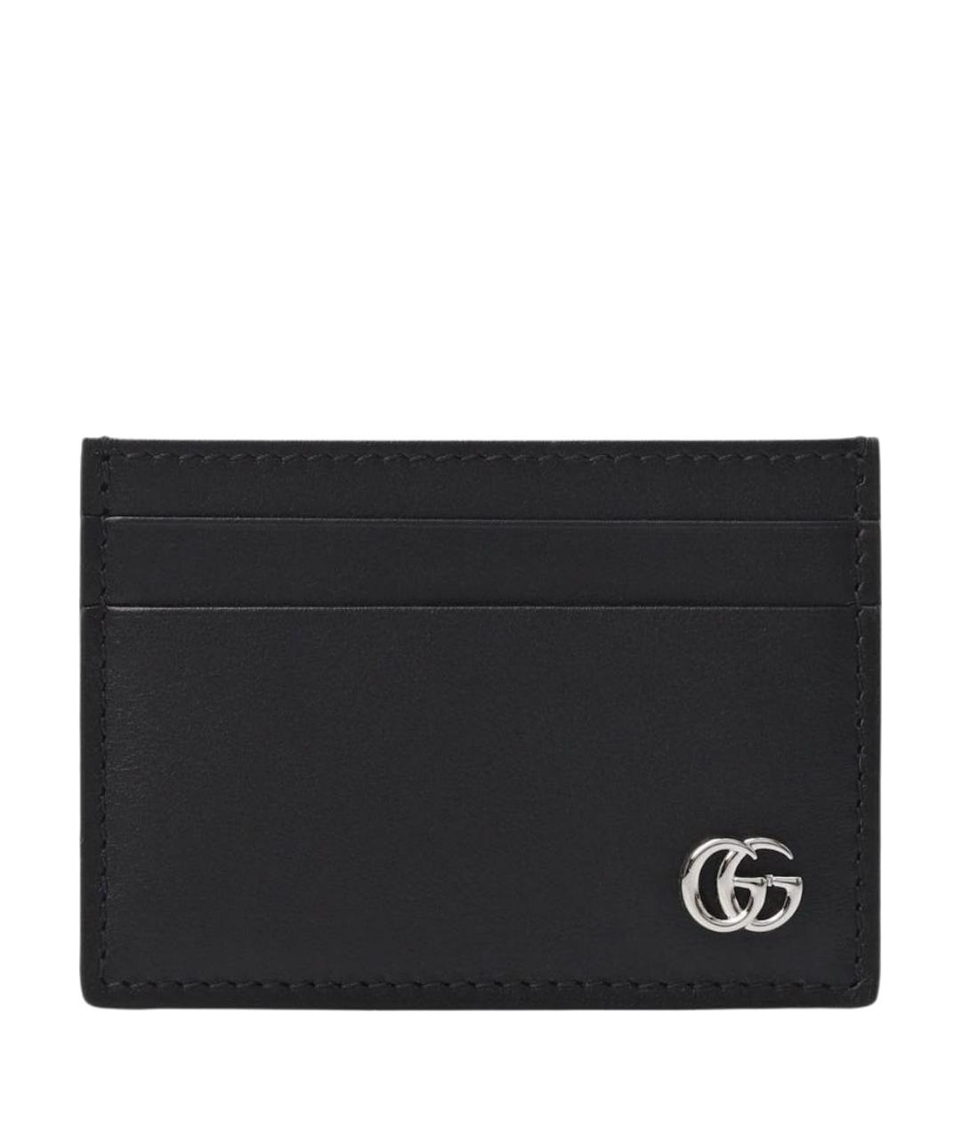 GUCCI Черный кожаный кардхолдер, фото 1