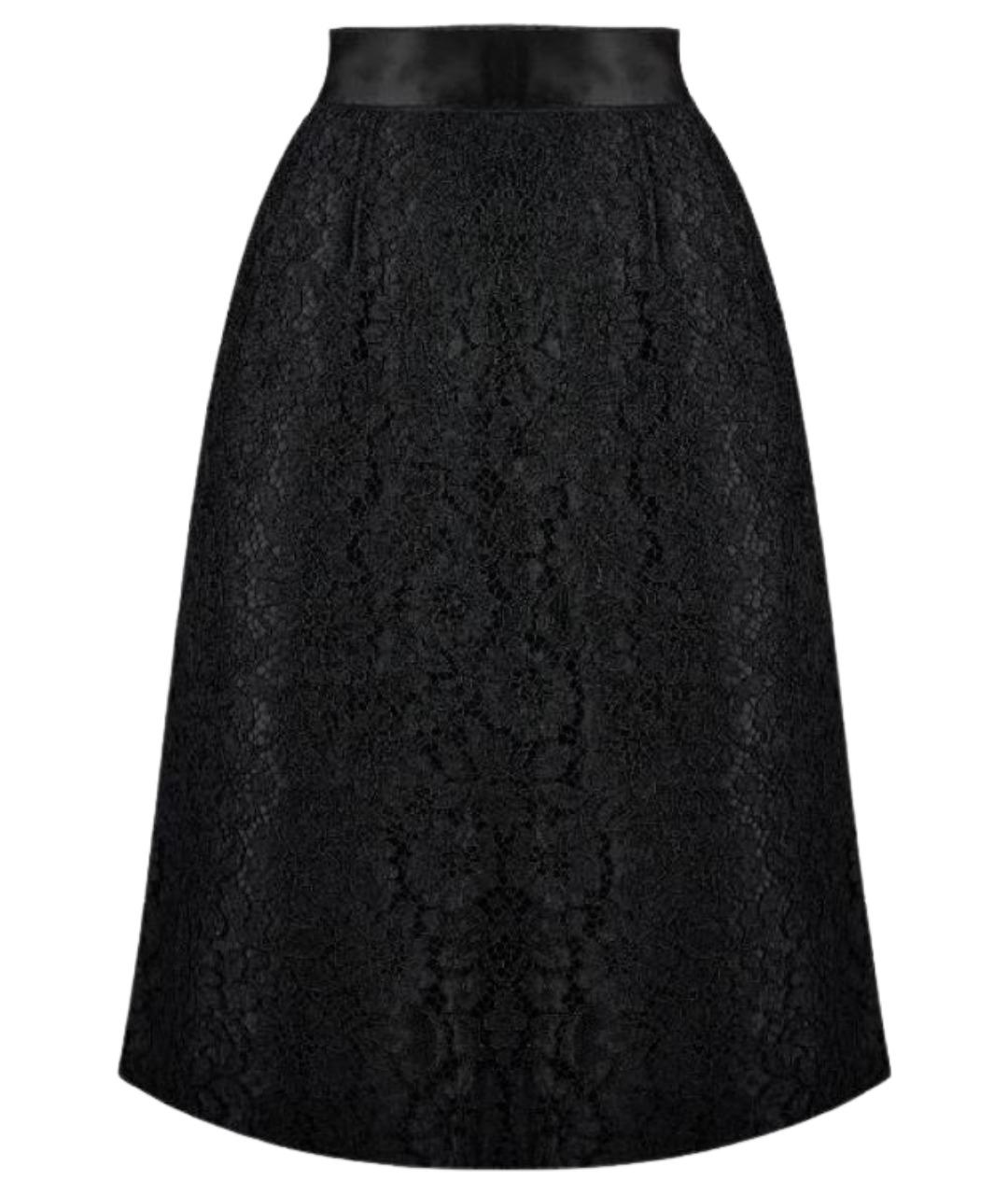 DOLCE&GABBANA Черная юбка миди, фото 1