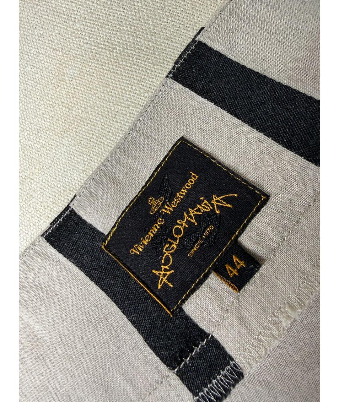 VIVIENNE WESTWOOD Мульти льняная юбка миди, фото 8