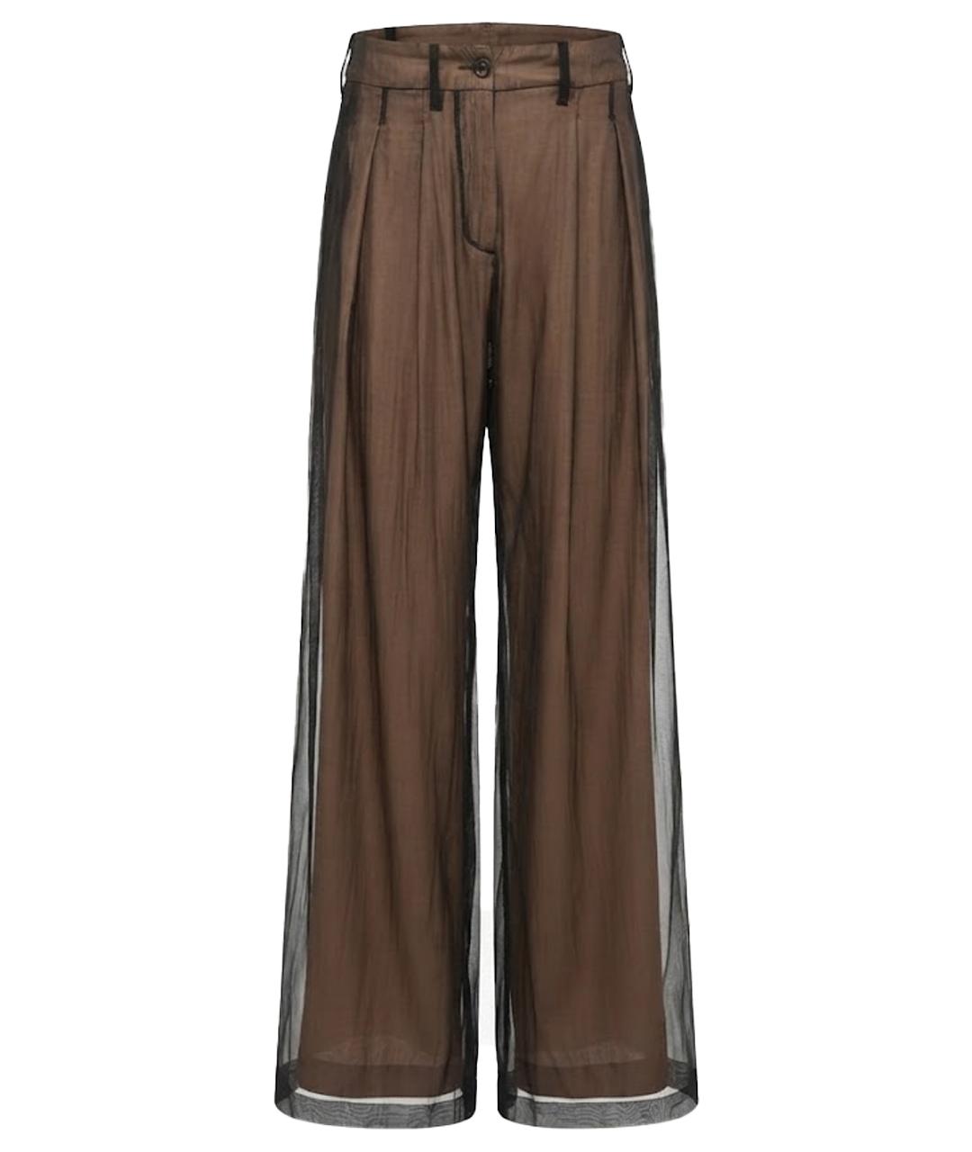 ANN DEMEULEMEESTER Мульти шелковые брюки широкие, фото 1