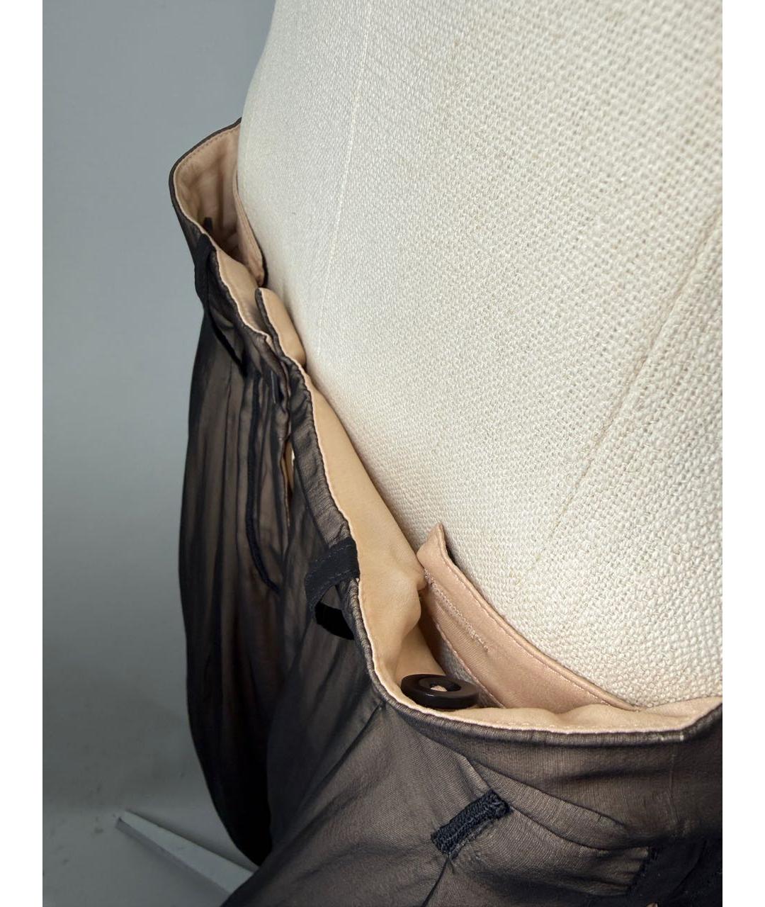 ANN DEMEULEMEESTER Мульти шелковые брюки широкие, фото 4