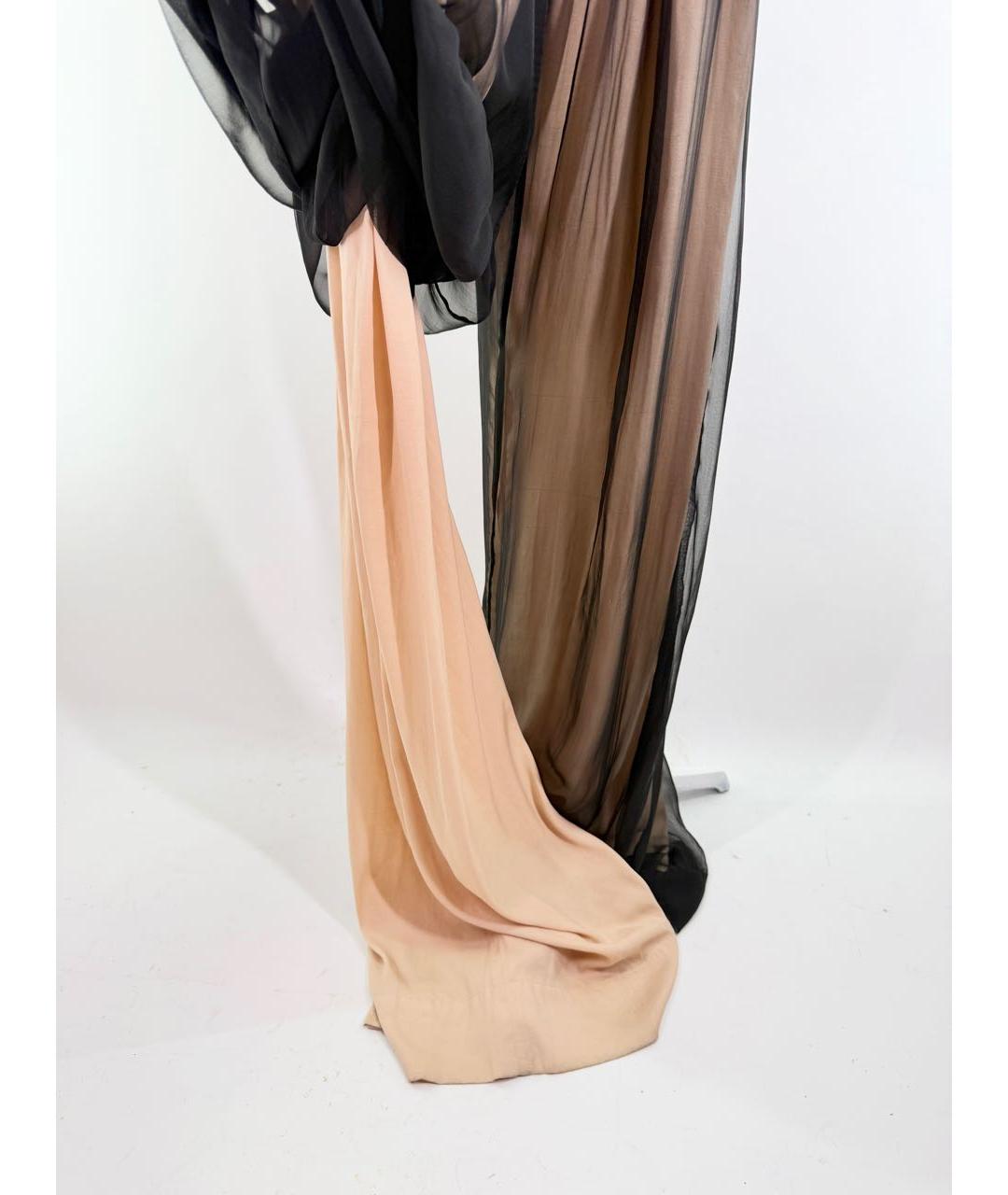 ANN DEMEULEMEESTER Мульти шелковые брюки широкие, фото 5
