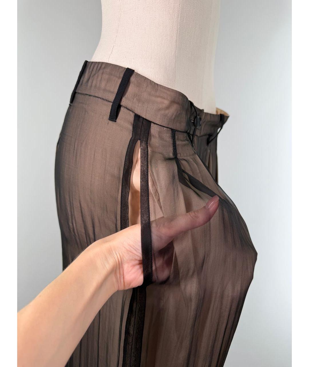 ANN DEMEULEMEESTER Мульти шелковые брюки широкие, фото 2