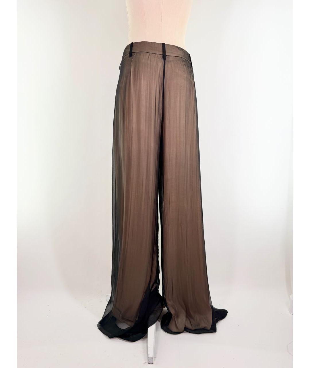 ANN DEMEULEMEESTER Мульти шелковые брюки широкие, фото 7
