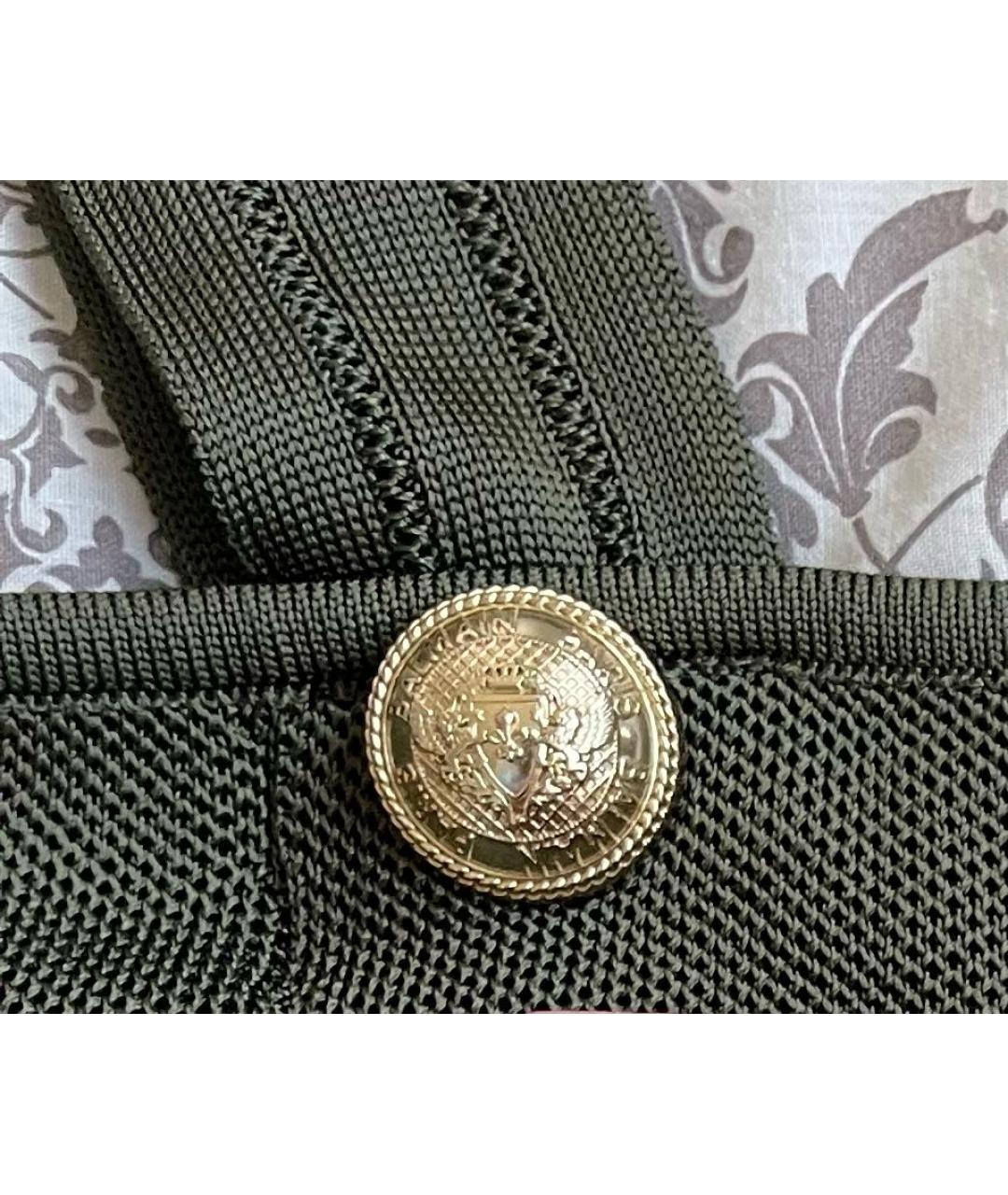 BALMAIN Зеленая вискозная майка, фото 5